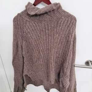Cozy Brown Turtleneck Sweater